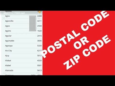 Paano malalaman ang iyong Postal Code or Zip Code .